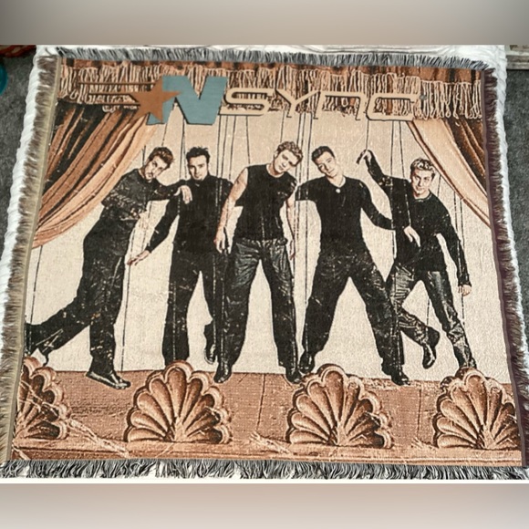 American Pop Other - New & Vintage - NSYNC No Strings Afghan Throw Blanket - Collectible - Rare